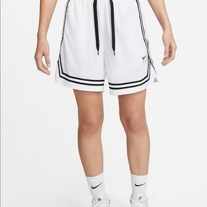 Nike fly crossover high waisted white basketball shorts